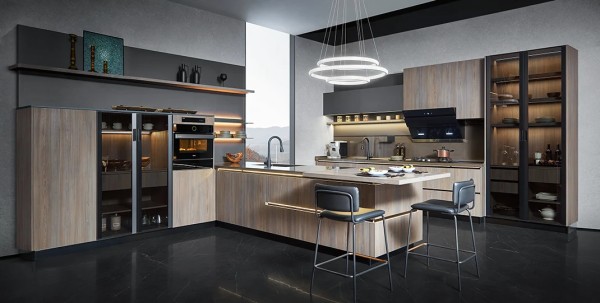 high-end-modern-wood-European-kitchen-cabinets