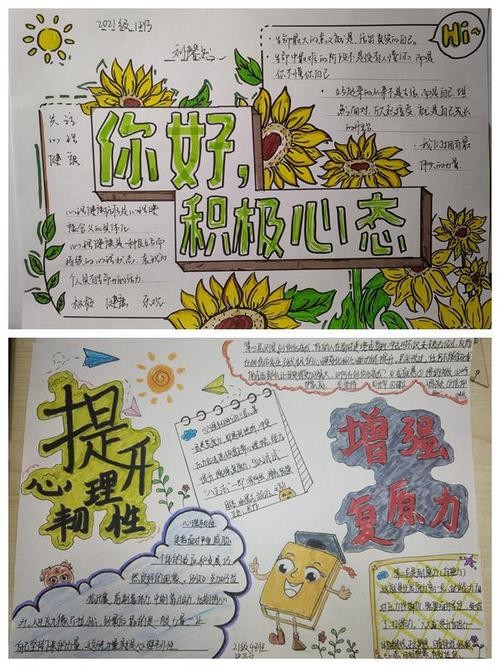 济南二中开展心理健康主题手抄报设计活动