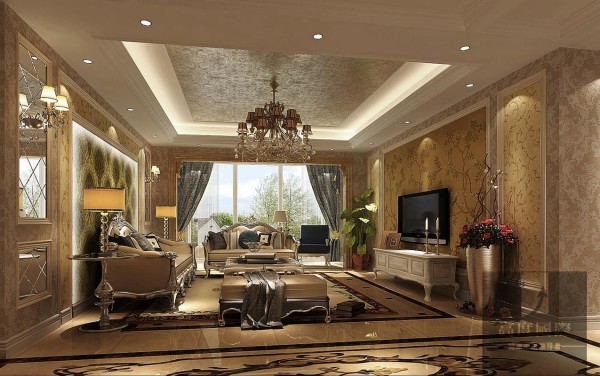 新古典风格的设计元素为业主设计出舒适合理的室内环境