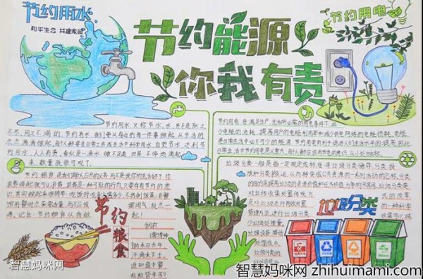 节约低碳你我共行手抄报一等奖