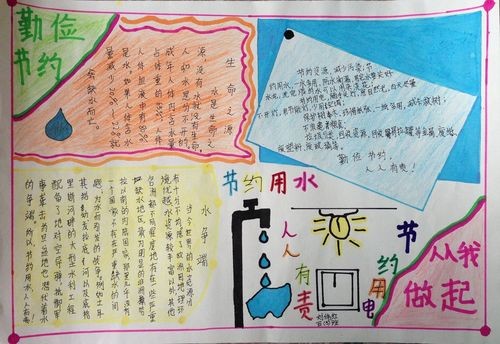 勤俭节约从我做起手抄报大全