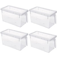 家居生活厨房用品用具百货大全日用收纳神器家用小东西冰箱置物架|4个装透明色
