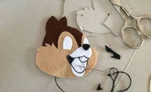 神工DIY小课堂：创意松鼠头布艺饰品