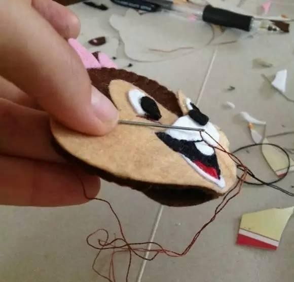 神工DIY小课堂：创意松鼠头布艺饰品