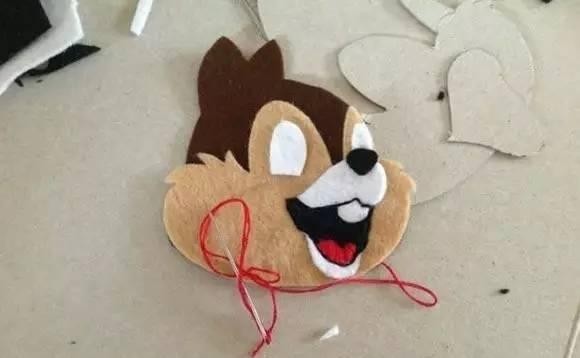 神工DIY小课堂：创意松鼠头布艺饰品