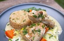 法式白葡萄酒烩鸡 Chicken Fricassee