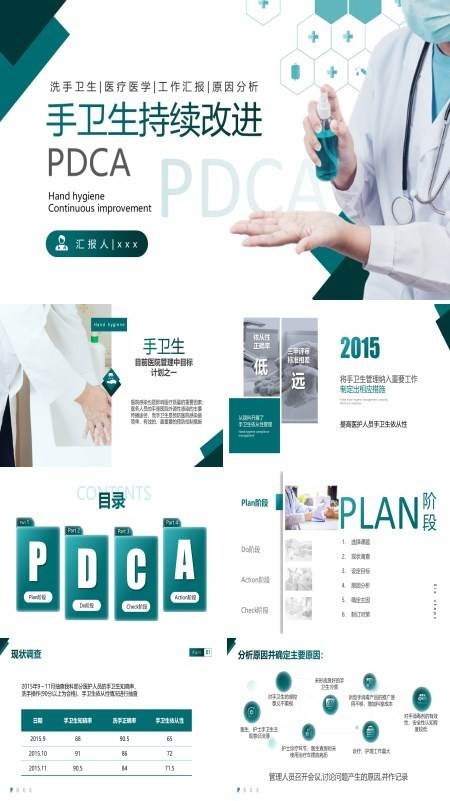 PDCA手卫生持续改进PPT