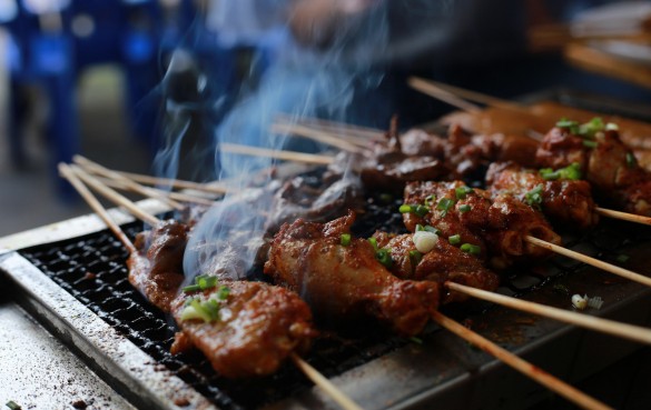 下烧烤（grilling）