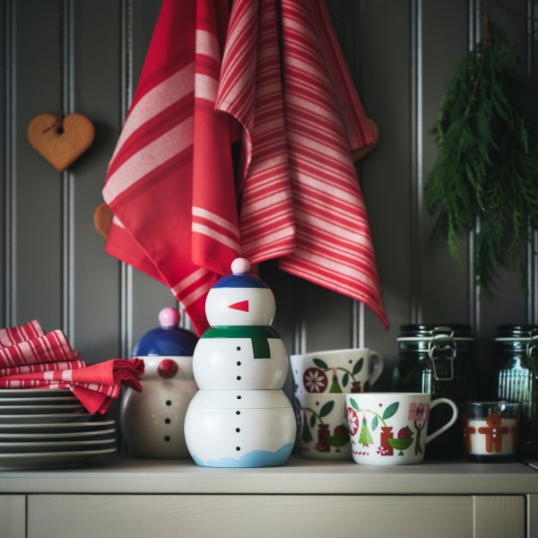 VINTERFINT 雪人附蓋萬用罐 249元(圖片提供:IKEA)