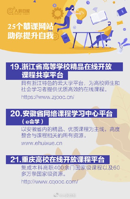 收藏!25个宝藏在线学习网站