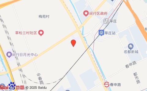莘庄第三社区卫生服务站位置示意图
