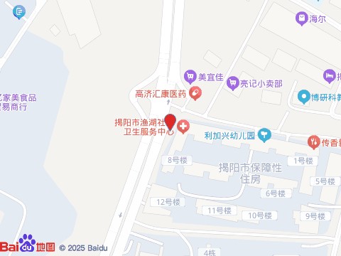 揭阳市渔湖社区卫生服务中心位置示意图