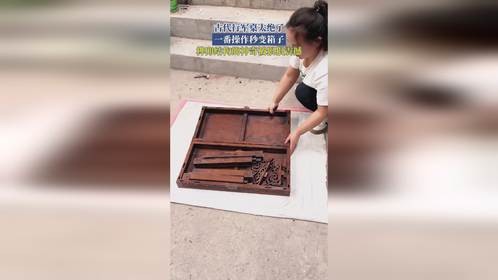 古代行军桌太绝了！一番操作秒变箱子，榫卯结构的神奇被狠狠震撼