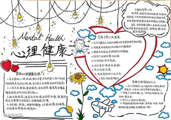 心理健康手抄报简单又漂亮-图3心理健康手抄报简单又漂亮-图2心理健康