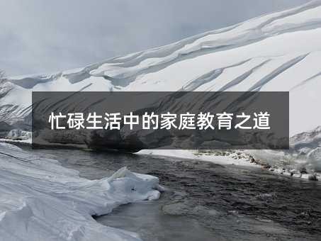 忙碌生活中的家庭教育之道