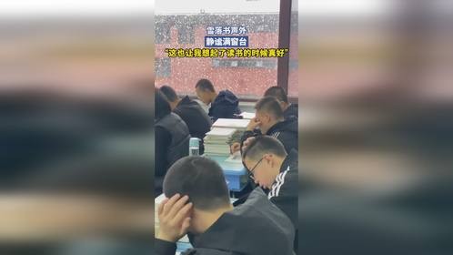 雪落书声外，静谧满窗台