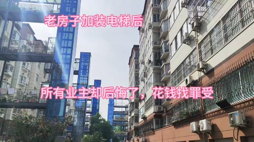 老房子加装电梯后，所有业主都后悔了，花钱找罪受
