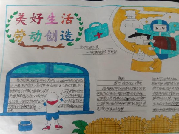 美好生活劳动创造主题系列活动 写美篇 通过这一张张手抄报让同