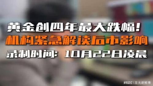 突发解读！黄金暴跌与大宗商品大变局