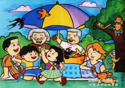 幸福生活简笔画