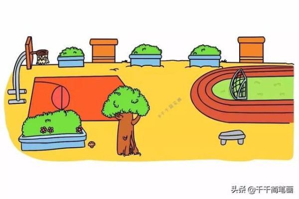 老师家长收藏校园场景创意简笔画几笔留住温馨时刻