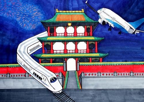 "文化共享 美好生活"青少年创意画展在辽宁美术馆展出