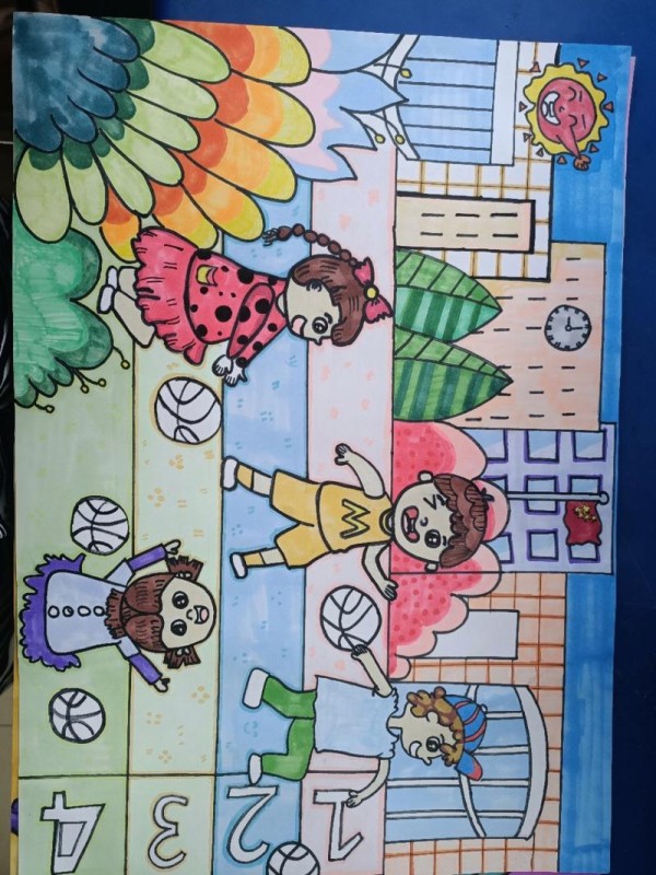 幼儿简笔画校园一角幼儿简笔画校园一角