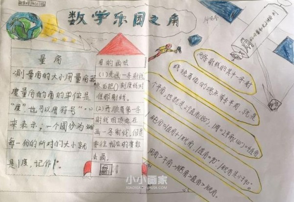 生活中的角手抄报简单生活中的角手抄报简单二年级数学