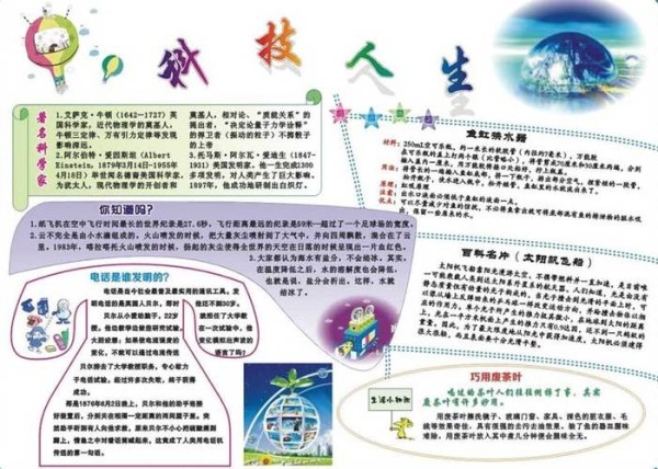 电子手抄报怎么做 科技电子手抄报模板下载图片1