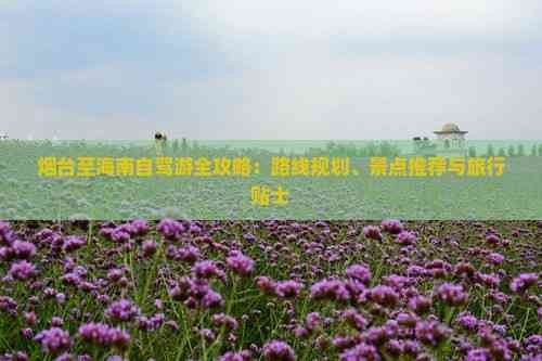 烟台至海南自驾游全攻略：路线规划、景点推荐与旅行贴士