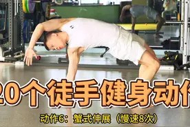 20个徒手健身动作大合集【动物流Animalflow】 #日常训练视频封面