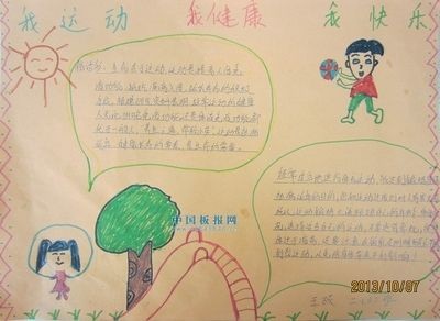 运动与健康的数学手抄报健康的手抄报