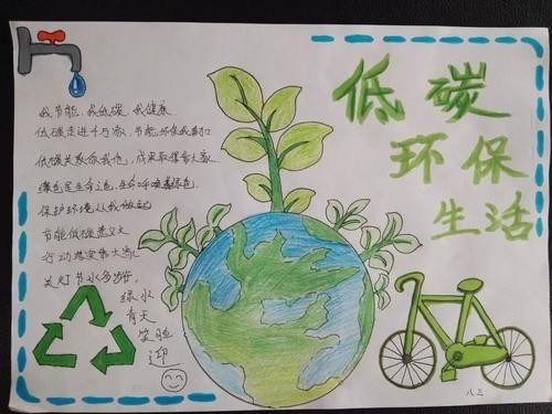 低碳环保生活手抄报图片大全低碳环保手抄报内容大全
