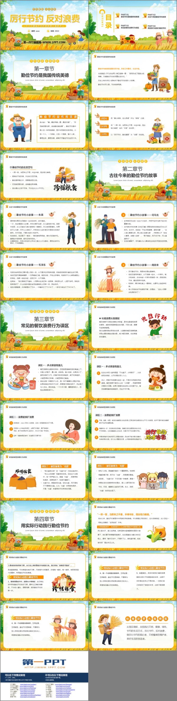 《厉行节约 反对浪费》PPT班会课件