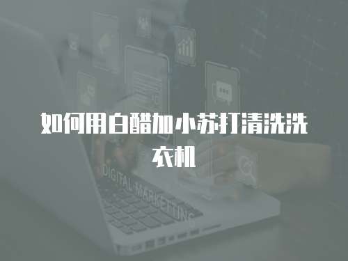 如何用白醋加小苏打清洗洗衣机