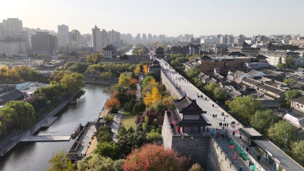 西安城墙景色(央广网发 西安城墙管委会供图)