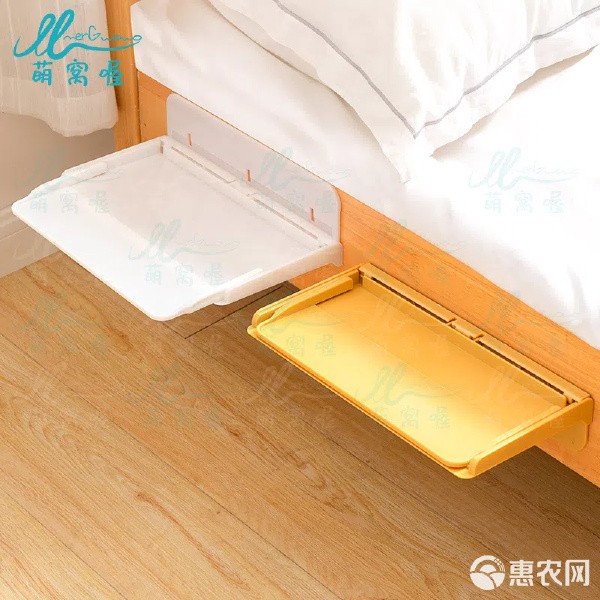 床边置物架免打孔床头墙上收纳壁挂式可折叠卧室床上挂墙架子