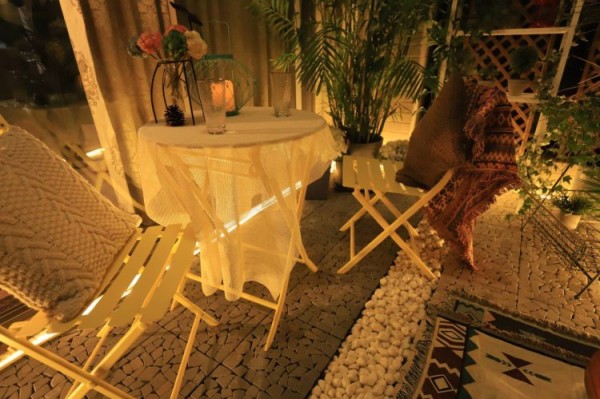 阳台15平米如何设计花园,15㎡阳台花园实景图-成都青望园林景观设计公司-1