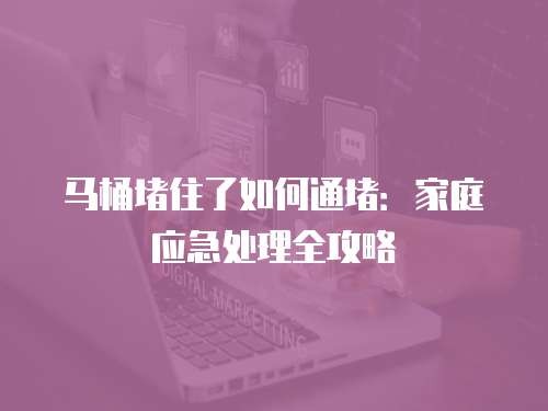 马桶堵住了如何通堵:家庭应急处理全攻略