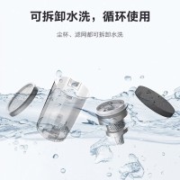美的(Midea) 家用无线吸尘器QN7 手持式强劲吸力 旋风过滤 一键倒尘 前置探照灯 大容量尘盒