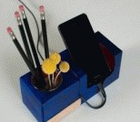 酸奶盒改造两用笔筒