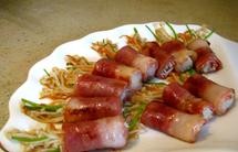 王凯生日菜~培根金针菇卷