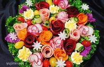 花开富贵∣时蔬玫瑰花朵沙拉