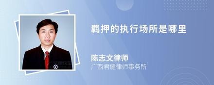 羁押的执行场所是哪里