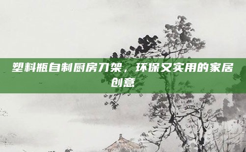 塑料瓶自制厨房刀架，环保又实用的家居创意