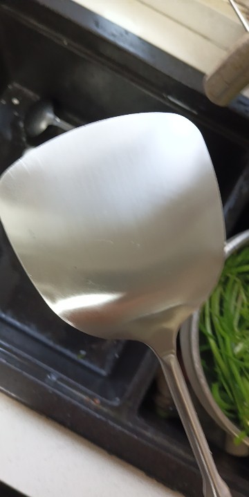 BRK Germany德国厨具厨房工具烹饪铲勺铲类 钢霸不锈钢锅铲不锈钢铲子 加厚一体成型 加长手柄炒菜铲 防烫锅铲晒单图