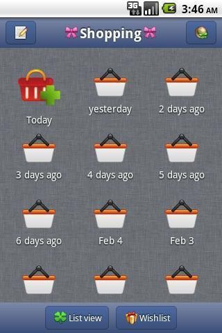今天的购物 - 购物清单截图3