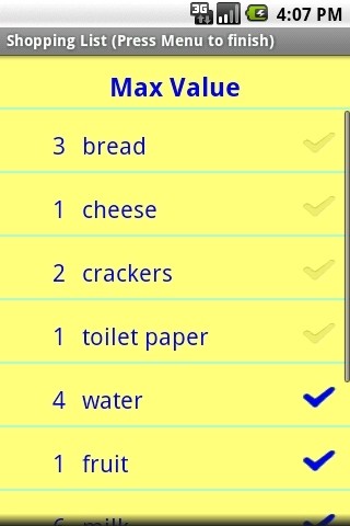 简单的购物清单截图3