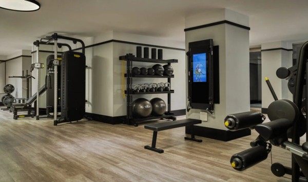 24 hour fitness center at Pendry Chicago