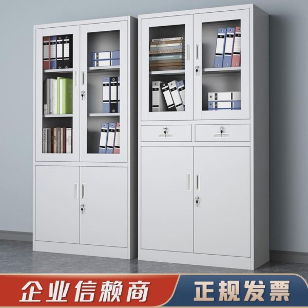 财务凭证柜铁皮柜文件柜办公室资料柜档案收纳带锁矮柜储物柜靠墙